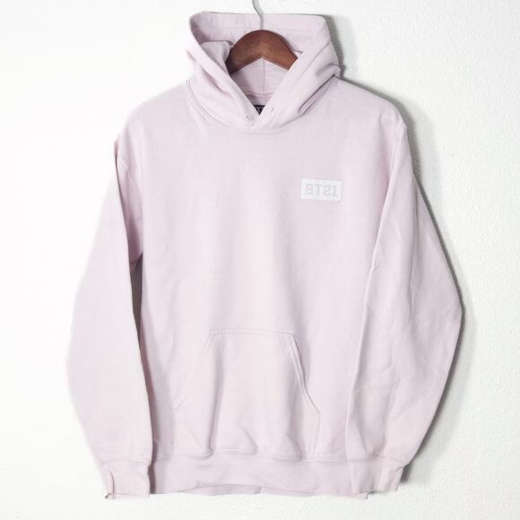 BT21 Hoodie Pink Kawaii Size M Kidcore Pastel Cutecore Barbiecore - Picture 2 of 5